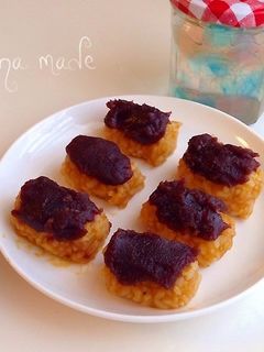 ごはんとかぼちゃ煮物でおはぎ-レシピのメイン写真