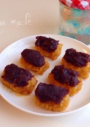 ごはんとかぼちゃ煮物でおはぎ-レシピのメイン写真