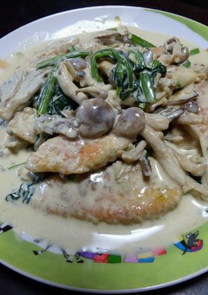 鶏肉ときのこのカレークリーム煮-レシピのメイン写真