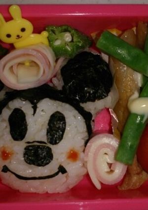 ミッキーお弁当 ミッキーマウス キャラ弁-レシピのメイン写真
