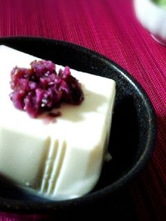 冷や奴 しば漬け×麺つゆワサビ**-レシピのメイン写真