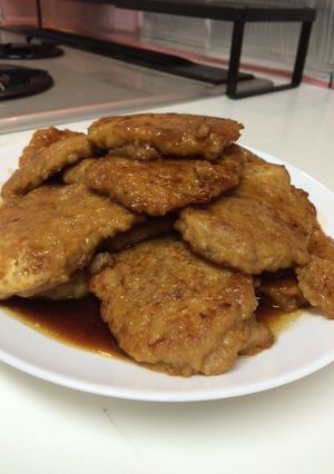 パパの料理「鳥のハンバーグ」-レシピのメイン写真