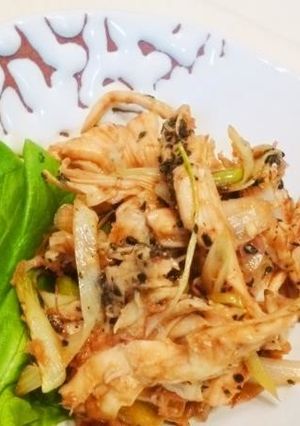 鶏胸肉と長ネギの味噌和え-レシピのメイン写真