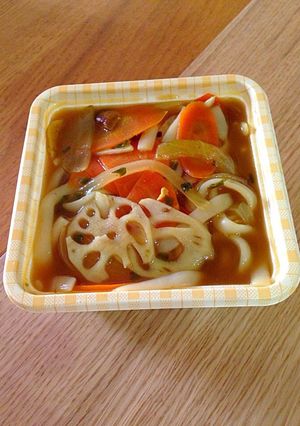 低カロリーで大満足！カレーうどんのお弁当-レシピのメイン写真