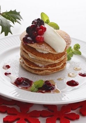 クリームチーズとヨーグルトのパンケーキ-レシピのメイン写真