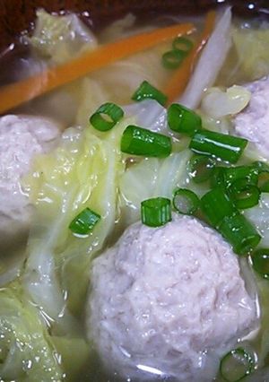 《肉団子と白菜のスープ》-レシピのメイン写真
