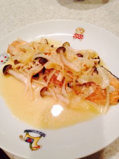 鮭ときのこの味噌マヨネーズ蒸し焼き-レシピのメイン写真