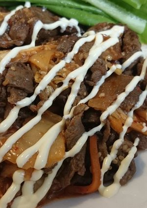 コストコ☆プルコギビーフで簡単豚キムチ☆-レシピのメイン写真