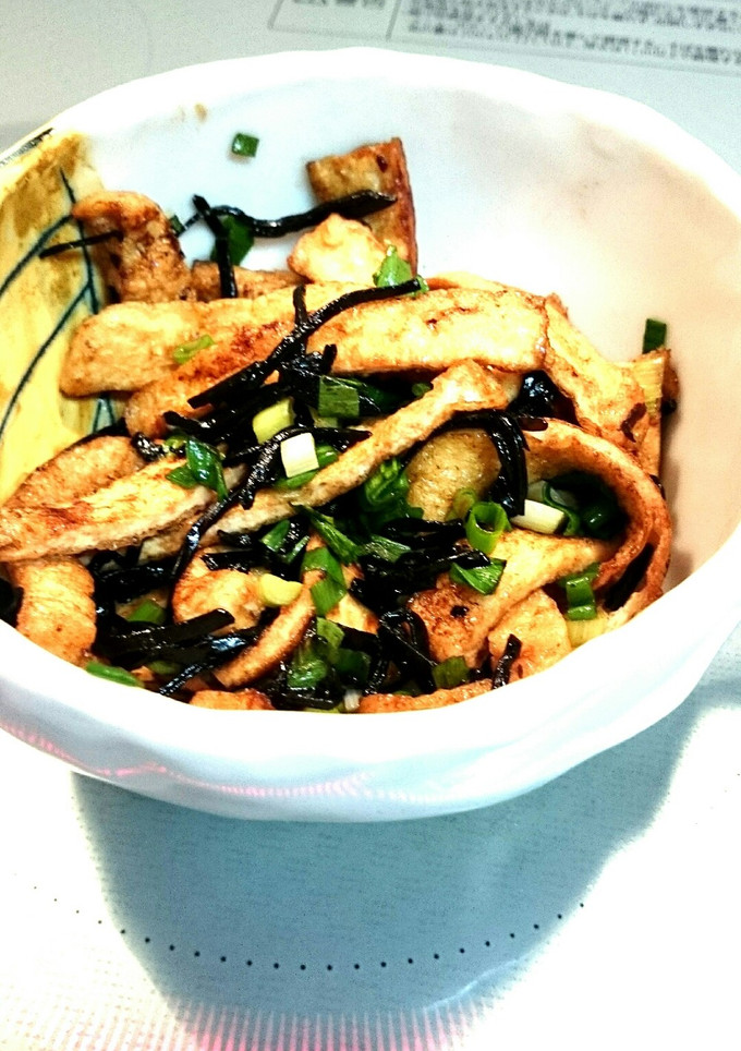 油揚げと昆布の佃煮炒め-レシピのメイン写真