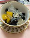 桃の缶詰の汁で美味しい簡単 レンジで寒天