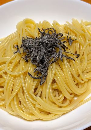 火も包丁も使わないで作る！塩昆布パスタ-レシピのメイン写真