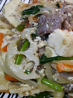 ┣◆豆腐と野菜の炒めもの◆┫-レシピのメイン写真