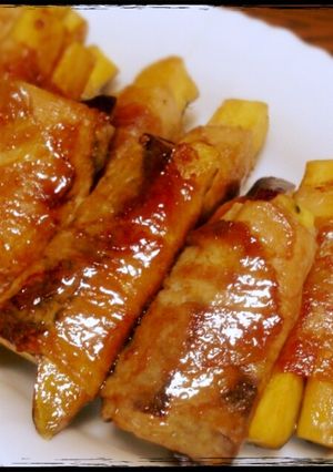 ♡さつまいもの豚肉巻き♡-レシピのメイン写真