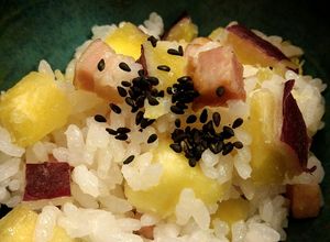 さつまいもとベーコンの炊き込みご飯♪美味-レシピのメイン写真