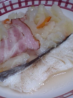 超簡単!たっぷりキャベツとタラの蒸し煮-レシピのメイン写真