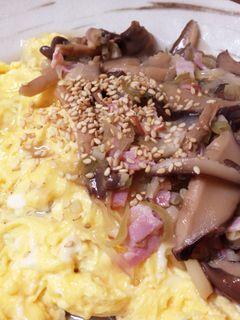 きのこのあんかけ☆和風オムライス-レシピのメイン写真
