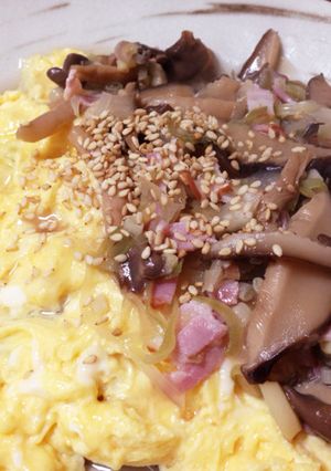 きのこのあんかけ☆和風オムライス-レシピのメイン写真