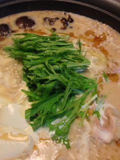 胡麻香る とろふわ味噌豆乳鍋-レシピのメイン写真