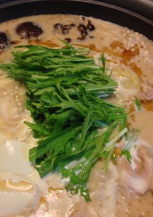 胡麻香る とろふわ味噌豆乳鍋-レシピのメイン写真