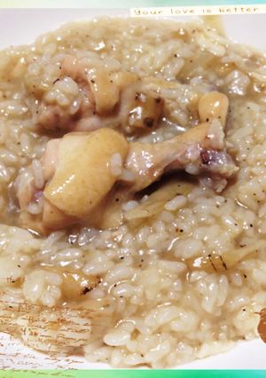 圧力鍋で簡単!鶏ごぼうのサムゲタン風粥-レシピのメイン写真