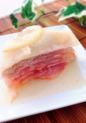 包丁不要♪大根とベーコンのミルフィーユ煮-レシピのメイン写真