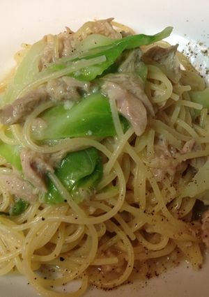 ツナとキャベツのオイルパスタ-レシピのメイン写真