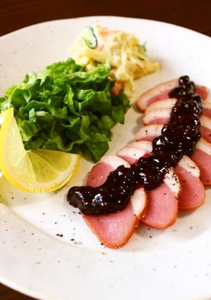 鴨のロースト～ブルーベリーソースで～-レシピのメイン写真