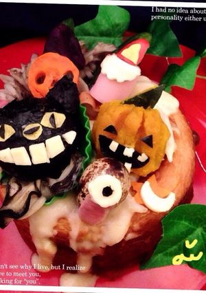 ハッピーハロウィンキャラ弁-レシピのメイン写真
