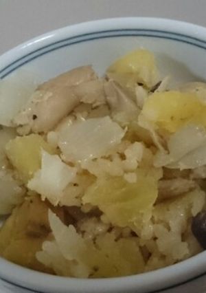 超簡単さつまいもの炊き込みご飯-レシピのメイン写真
