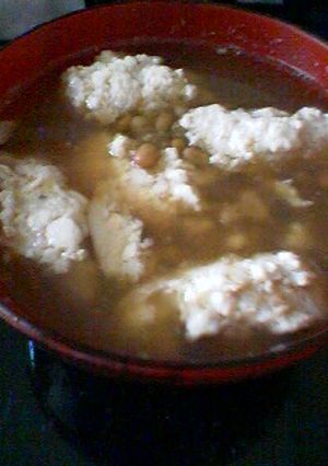 鶏団子と納豆の汁-レシピのメイン写真