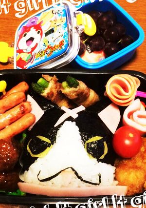 妖怪ウォッチ フユニャン キャラ弁-レシピのメイン写真