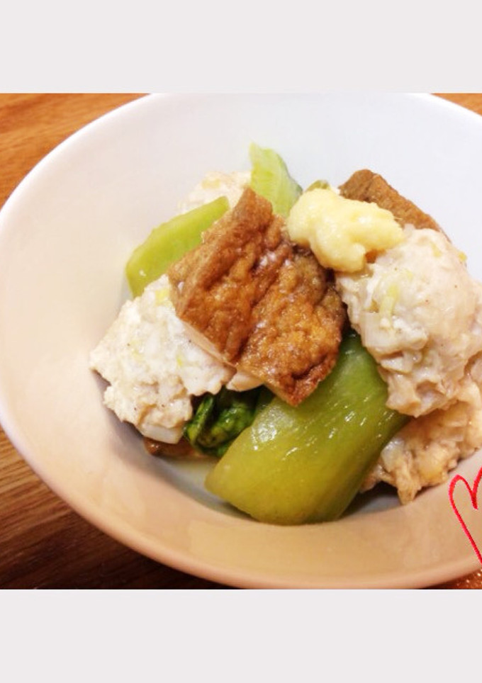 厚揚げと鶏だんごの煮物-レシピのメイン写真