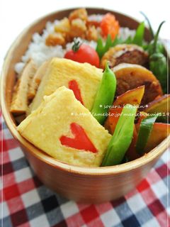 可愛い♪ハートの卵焼き★-レシピのメイン写真