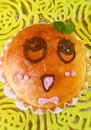 HBで簡単♡梨クリームのふなっしーぱん-レシピのメイン写真