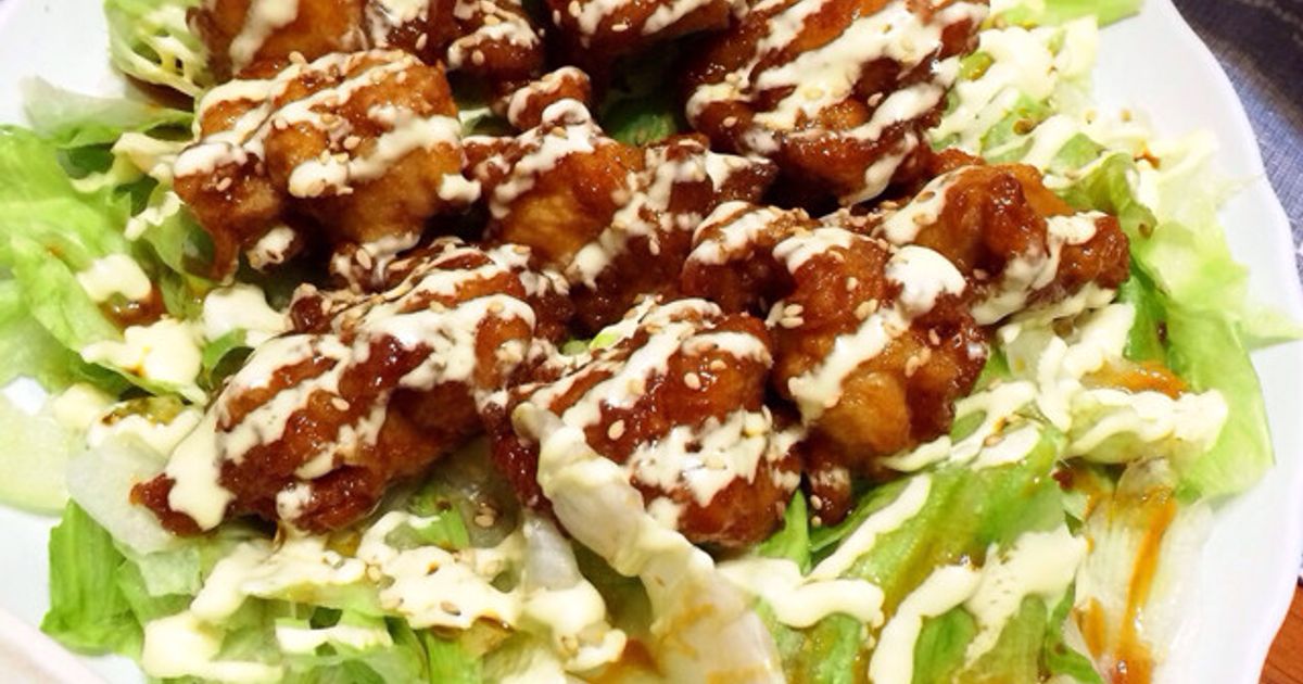 簡単☆あまった唐揚げのリメイクサラダ by ちるちるさま