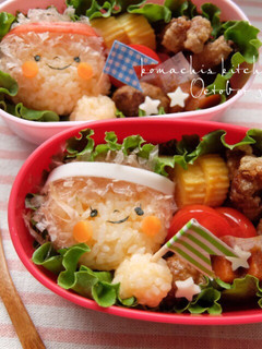 結構簡単♡お弁当 キャラ弁♡運動会弁当-レシピのメイン写真