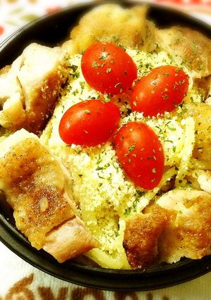グリルチキンとパスタサラダのお弁当-レシピのメイン写真