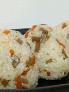 栄養おにぎり!きんぴらごぼうのおにぎり-レシピのメイン写真