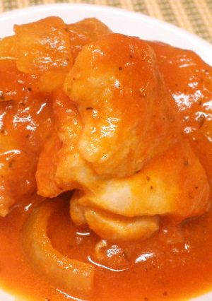 超簡単！チキンのトマトソース煮-レシピのメイン写真