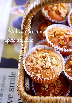 胡桃とカラメル林檎の紅茶ケーキ-レシピのメイン写真