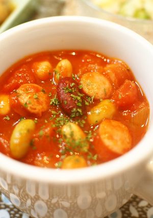＊お豆とウインナーのミネストローネ＊-レシピのメイン写真