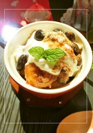 ギリシャＹＧにバルサミきな粉バナナ-レシピのメイン写真