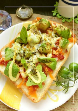 いろいろ食感楽しいね♡残り福トースト✾-レシピのメイン写真