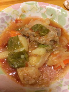 圧力鍋で!!スペアリブと野菜のトマト煮-レシピのメイン写真