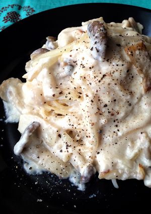 濃厚！酒粕+白みそ+チーズのパスタ-レシピのメイン写真