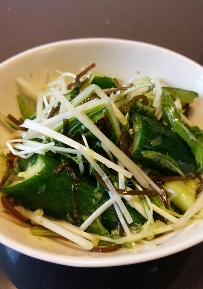 簡単☆塩昆布できゅうりと水菜の漬物-レシピのメイン写真