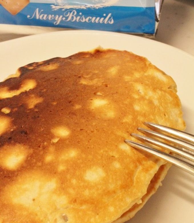 賞味期限間近のカンパンdeホットケーキ-レシピのメイン写真