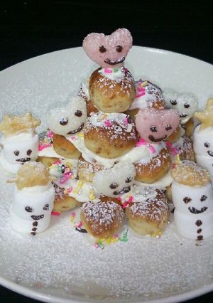 チョコあんぱんタワーでバースデー-レシピのメイン写真