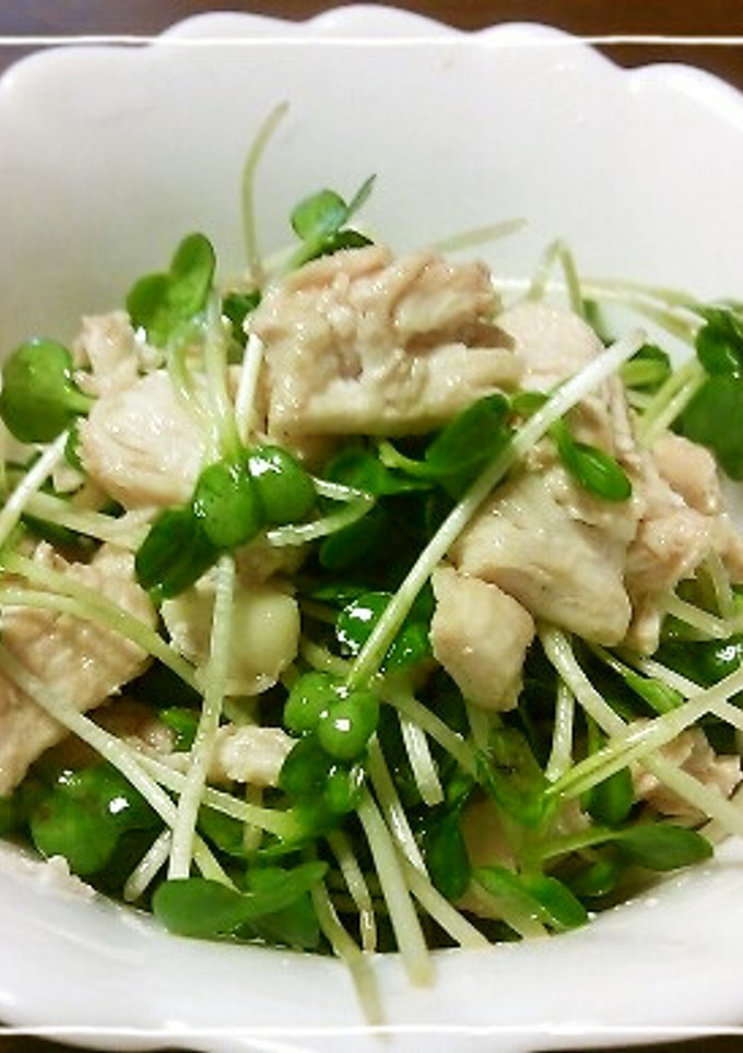 鶏とかいわれの中華和え-レシピのメイン写真