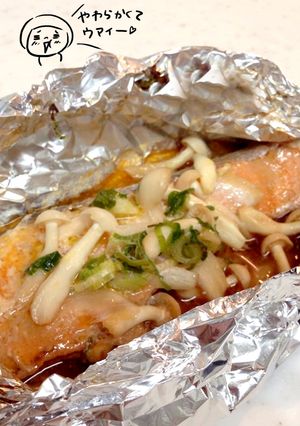 テケトー料理14☆鮭のアルミホイル焼き-レシピのメイン写真
